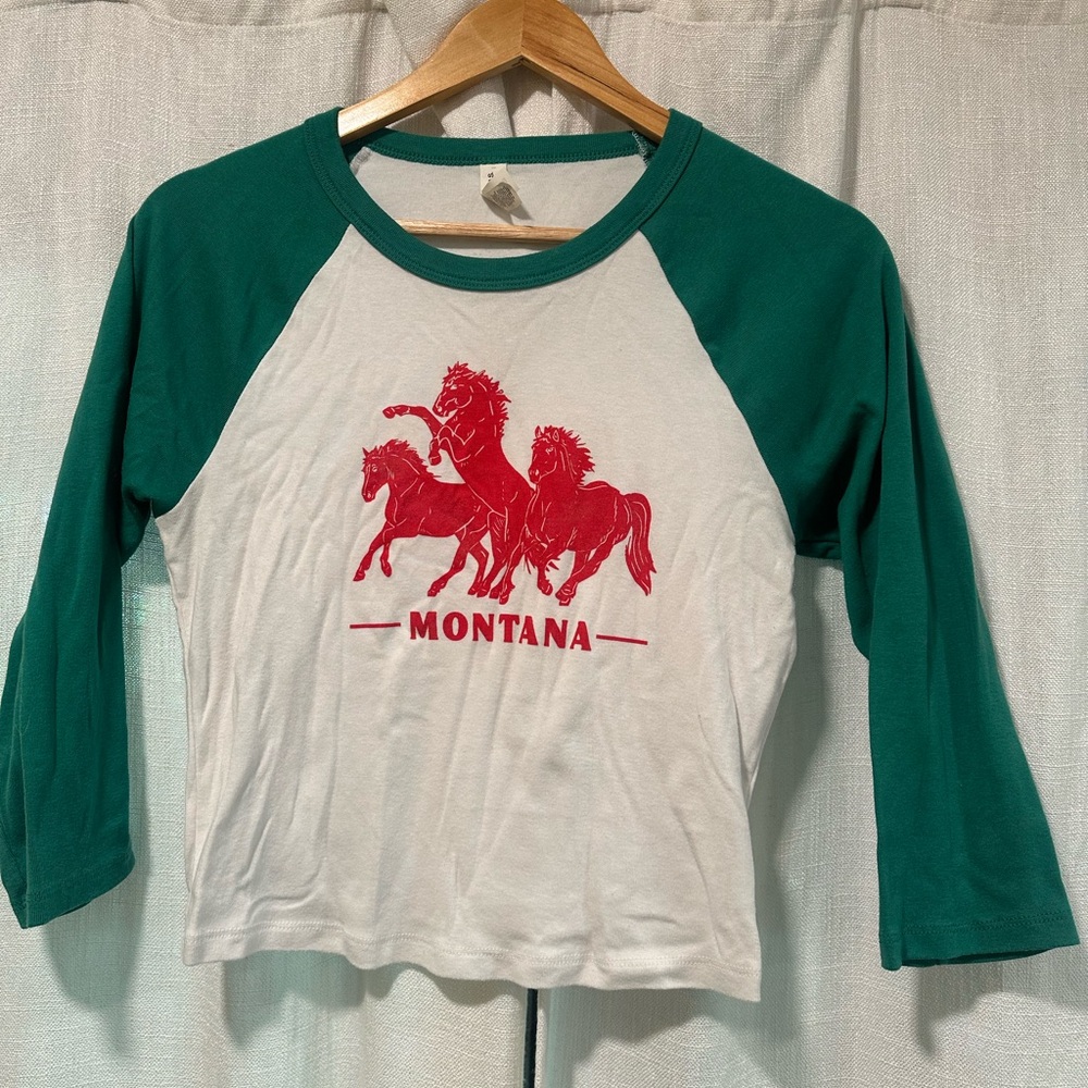 Cropped Montana Raglan Shirt